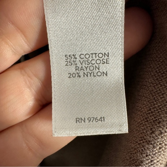 J. Jill v-neck long sleeved knit sweater, sz. M, driftwood color, fall, tunic - Picture 6 of 9